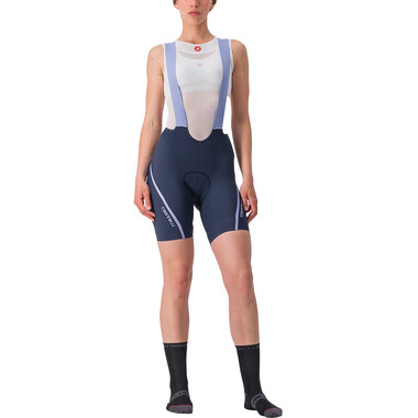 Culotte corto con tirantes CASTELLI VELOCCISMA Mujer Azul/Violeta 2023 0